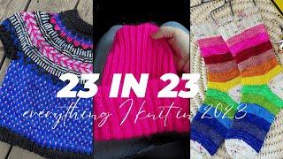 Professor Purl's 23 Knits in 23: Everything I knit in 2023!