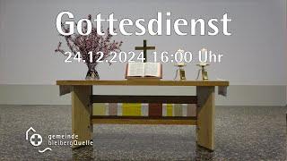 Gottesdienst der Gemeinde Bleibergquelle am 24.12.2024 um 16:00 Uhr