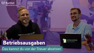 Operating Costs - You Can Deduct these Expenses from your Taxes | with @Steuern mit Kopf