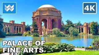 [4K] Palace of Fine Arts in San Francisco, California - Walking Tour & Travel Guide 