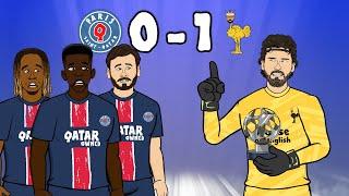 ALISSON - NUMBER 1! PSG vs Liverpool 0-1 (Champions League Goal Highlights Amazing Saves)