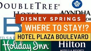 Disney Springs Hotels on Resort Plaza Boulevard! Good neighbor resorts tour