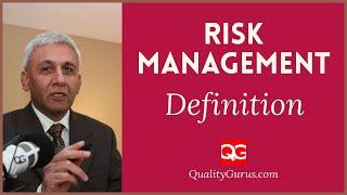 Risk Management Definition