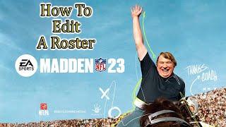 Madden NFL 23How To Edit A Roster