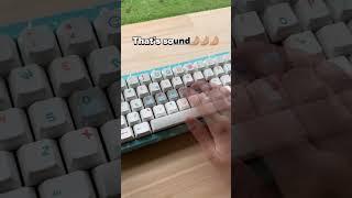 Clicky to Thocky #mechanicalkeyboard #soundtest #asmr #shorts