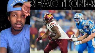 GOODNIGHT!!| Commanders vs. Lions | 2024 Divisional Round Game Highlights (REACTION!!)