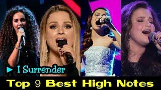 I Surrender (Celine Dion) - Rara Lida, Madison, Bianca and more | Top 9 Best High Notes