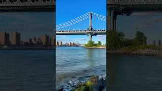 Manhattan Bridge New York City #sky #summer #youtubeshorts #youtube ##shorts #nature #vacation #fyp