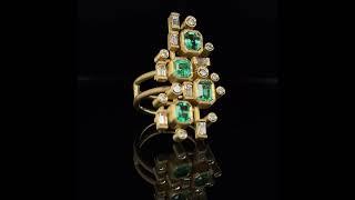 Shimell & Madden Bespoke Emerald Diamond Ring For DesignYard Client