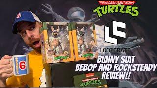 NECA TMNT loot crate unboxing - Bunny suit Bebop and Rocksteady Review!!!