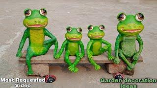 DIY- How To make Frog using Bottle/Garden decoration Ideas/Diy frog