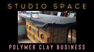 Polymer Clay Studio Space - How I organize my workstation