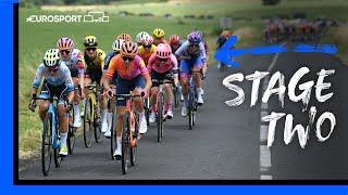 The Biggest Win Of Her Career So Far! | Highlights Of Tour de France Femmes Stage 2 | Eurosport