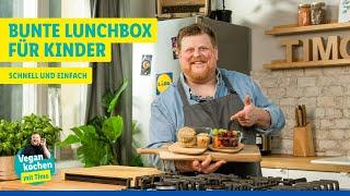 Vegan kochen mit Timo: Bunte Lunchbox für Kinder