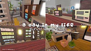  a day in my life, wake up, have breakfast, shop for needs at home ️ roblox scp 3008