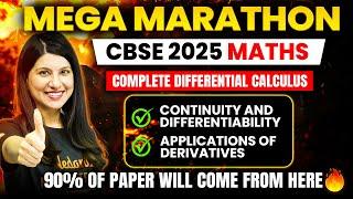 Complete Differential Calculus | CBSE 2025 | All Concepts And Questions | Namrata Ma'am  #cbse2025