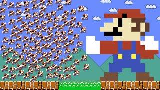 Cat Mario: When Mario's 9999 Tiny Mario all together in Super Mario Bros.