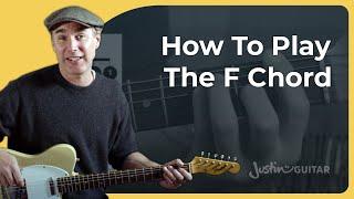 The Easiest F Chord Guitar Lesson You'll Find :)