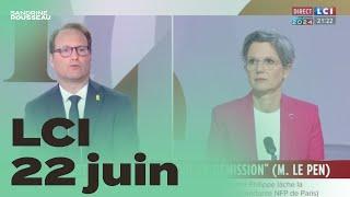 Sandrine Rousseau sur LCI le 22 juin