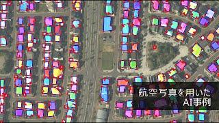 航空写真を用いたAI事例　ジオ技術研究所