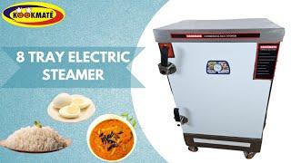 Electric Commercial Rice Steamer 16kg 8 Trays | Rice | Dhokla | Idli | Vegetables |Bulk Steam Cooker