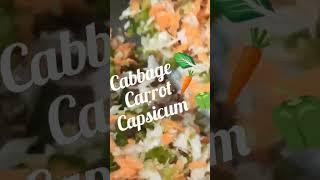 /Cabbage , Carrot , Capsicum 🫑 Poriyal/Easy to cook for beginners/