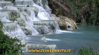 Terme di saturnia, le cascatelle del mulino in alta definizione.