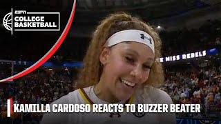 'I JUST SHOT IT!'  - Kamilla Cardoso on her SEASON-SAVING BUZZER-BEATER | ESPN College Basketball