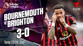 Bournemouth v. Brighton 3-0 - Highlights & Goles | Premier League | Telemundo Deportes