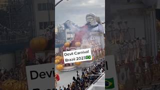 mocking god and jesus in Brazil and devil aswell 2023 carnival  #shortsfeed #shorts #youtubeshorts