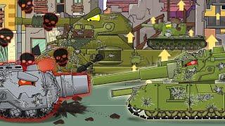 The Iron Monsters are pushing the Germans out of Moscow - Cartoons about tanks