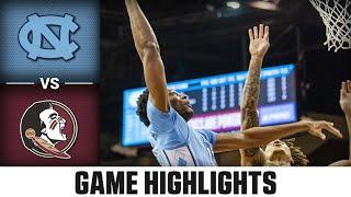 North Carolina vs. Florida State Game Highlights | 2023-24 ACC Men’s Basketball