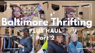 Baltimore Thrift Vlog Pt. 2 | Thrift Haul, Great Finds & a Hidden Gem Vintage Boutique!