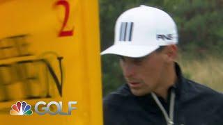 Joaquin Niemann's putt goes backward at second hole at The 150th Open | Golf Channel