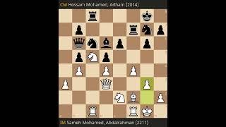 Abdalrahman Sameh Mohamed vs Adham Hossam Mohamed • 2025 African Individual Chess Championships   Op