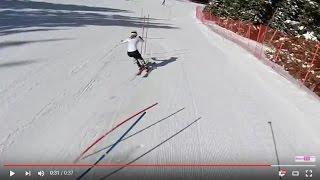 ski slalom racing image training, alpen  アルペン スキー スラローム イメージ トレーニング　海外の動画