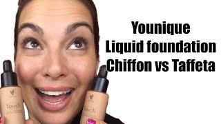 Younique's Mineral Touch Liquid Foundation - Chiffon versus Taffeta #vs #younique