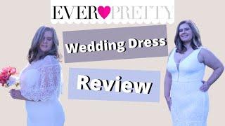 Cheap Plus Size Wedding Dress Try-On | EverPretty