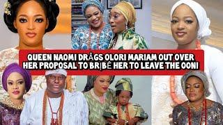 Queen Naomi Drågs Mariam Out over her Proposal to Brịbê her to leave the Ooni