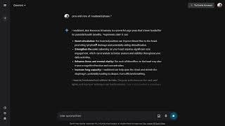 Pros cons of Headstand from Google Gemini AI with multiple response options