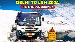 DELHI TO LEH - The incredible HRTC bus journey - 2024 Edition | Keylong to Leh HRTC bus | Himbus