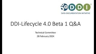 DDI-Lifecycle 4.0 Beta 1 Overview