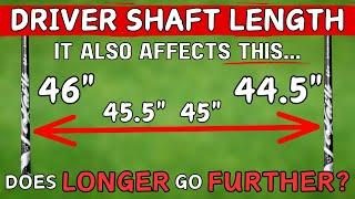 What Driver Shaft Length Should You Play?? How cutting down affects shaft flex and swingweight...