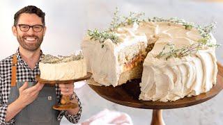 Apple Cake with Maple Frosting