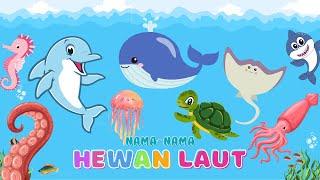 Mengenal HEWAN LAUT  Mengeja Nama Binatang Laut Bahasa Indonesia untuk Anak TK/PAUD