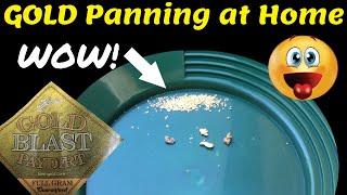 GOLD Panning at Home and KLESH GOLD PAYDIRT REVIEW!