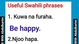 Learn Swahili: Useful Swahili sentences 