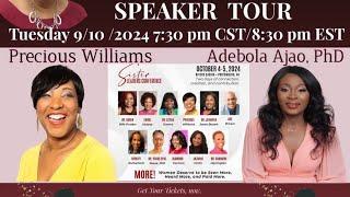 Coffee Conversations Guest Speaker Precious   William  & Adebola Ajao, PhD Sister Leaders Conference