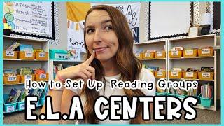 READING GROUPS || SETTING UP & MANAGING ELA CENTERS || 2nd Grade Reading Groups