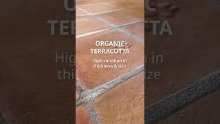 Organic terracotta tiles high size and thickness variation - embrace the imperfect!